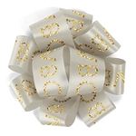 1 1/2" Badge Satin Bow - Sparkle