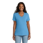 Port & Co Women's Core Cotton V-Neck Tee.