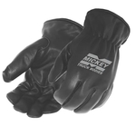 3M Thinsulated Premium Black Grain Goatskin Driver Gloves