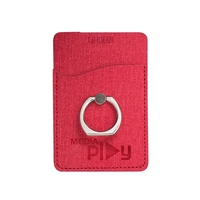 Leeman RFID Phone Pocket With Metal Ring Stand