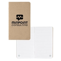 Mini notebook made from recycled materials with 30 lined sheets of... from...