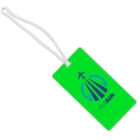 Reflective luggage tag measuring 2.18"H x 4.25"W and available in several......
