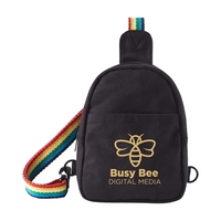 b.free Rainbow Pride Recycled Cotton Crossbody...... from ASI 79530 Prime Line