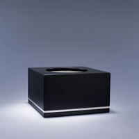 Honors base made of black lacquered wood with a chrome-plated band... from...