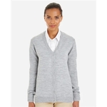 Harriton Women's Pilbloc V-Neck Button Cardigan Sweater