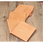 Natural Square Beech Wood Coaster