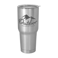 30 oz. 18/8 double-wall stainless vacuum tumbler with lid and straw... from...