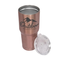 30 oz. 18/8 double-wall stainless vacuum tumbler with lid and straw... from...