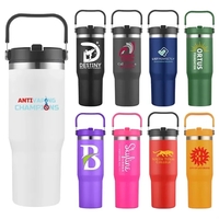 30 oz. Double Wall Stainless Steel Tumbler w/ Carrier... from ASI 39820...
