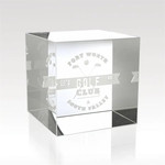 Crystal Cube 2" Paperweight Award