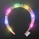 Light Up Iridescent Braid Headband