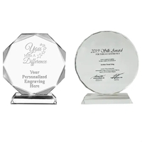 Crystal Transparent Award Trophy