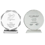 Crystal Transparent Award Trophy