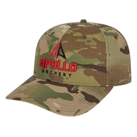 Multicam® six-panel cotton and polyester structured cap with adjustable...