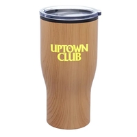28 oz. stainless steel travel mug with plastic interior and waterslide......