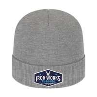 Acrlyic knit cap with solid color ribbed cuff with a polyester... from ASI...