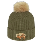 Waffle Knit Cap with Cuff