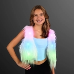 Small Faux Fur Vest LED Festival Fashion