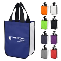 Shopper tote bag made of shiny 80 gram non-woven water-resistant...