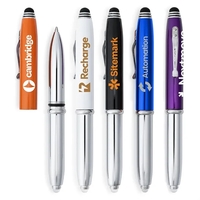 Flashlight and Stylus Metal Pen