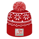 Snowflake Knit Cap With Cuff