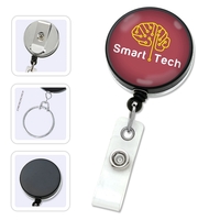 Premium quality custom badge reels come with a belt clip and... from ASI...
