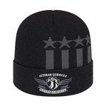 Stars & Stripes Knit Cap with Cuff