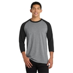 Port & Co Core Blend 3/4-Sleeve Raglan Tee.