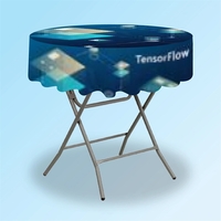 30" in diameter table cover with 14" hang over and full... from ASI 30442...