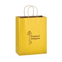 Matte Color Paper Shopper Bag - Flexo Ink