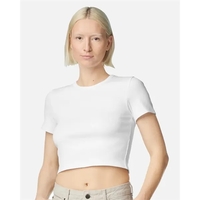 American Apparel Women's Baby Rib Cropped Tee... from ASI 84358 S&S Activewear
