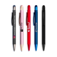 Crafted from recycled aluminum soft satin gel ink click pen.... from ASI...