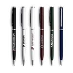 Slim Twist Metal Pen (Silver)
