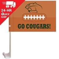 7.5" x 10.5" Single Reverse Custom Knit Polyester Car Flag with... from ASI...