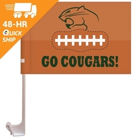 7.5" x 10.5" Single Reverse Custom Knit Polyester Car Flag with... from ASI...