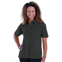 Blue Generation - Women's Pocketless Short Sleeve Poplin ...... from ASI...