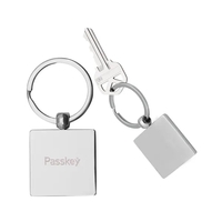 Square Metal Keychain