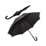 48" Arc Executive Umbrella With Curved Faux Le...