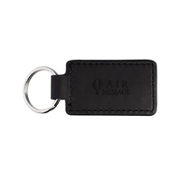 Leeman Tuscany PU Leather Rectangle Keychain