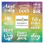 Square Magnet w/ 8 Message Magnets