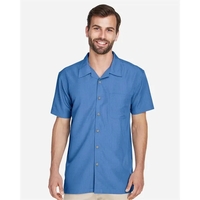 Harriton Barbados Textured Camp Shirt... from ASI 84358 S&S Activewear
