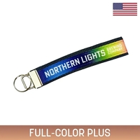 6" sublimated key strap with nickel-plated-durable, stylish, and elegant for...