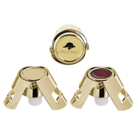 Champagne stopper with recessed top for full color doming labels.... from ASI...