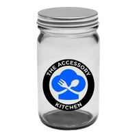 12 oz. Mason Jar Storage Container (2 Color Imprint)