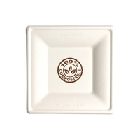 6" square compostable paper plate.... from ASI 88200 TK Sorg's - A Div of...