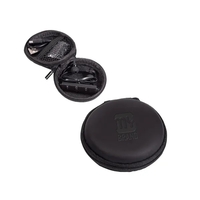 Wireless sport magnetic earbuds with mic in EVA round zippered case... from...