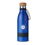 19 oz Double Wall Vacuum Insulated Bottle With Cork Lid