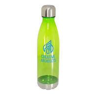 24 oz. (750 mL) Tritan water bottle with screw-on stainless steel... from ASI...