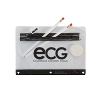 6 1/4" x 9 1/4" zippered vinyl school kit pouch with... from ASI 52840 Evans...