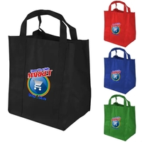 Insulated polypropylene grocery tote bag plus full color digital transfer...